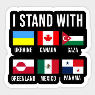 i stand with Sticker